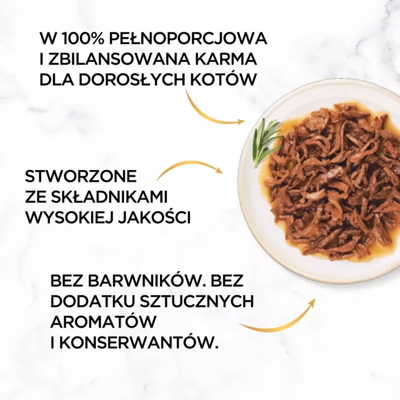 PURINA Gourmet Gold Succulent Delights Jautiena - šlapias kačių ėdalas - 85g