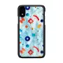 Apsauginis dėklas iKins iPhone XR — Juodas Poppin Rock dizainas