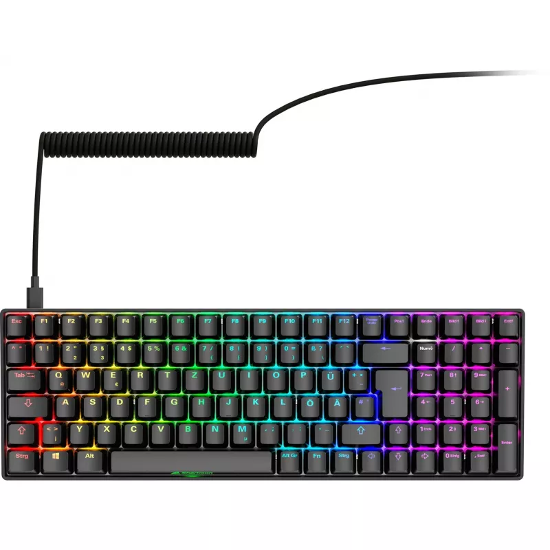 Sharkoon SGK50 S2 belaidė žaidimų klaviatūra RF QWERTZ vokiškas išdėstymas