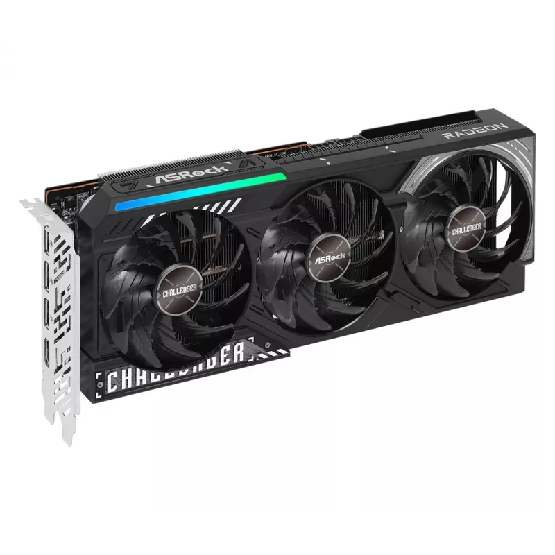 Vaizdo plokštė ASRock Challenger Radeon RX 9070 – 16 GB GDDR6, 256 bitų, PCIe 5.0, 3x DisplayPort 2.1a + HDMI 2.1b