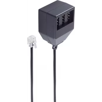 Telefono laidas ShiverPeaks BS71017-1 0,2 m Juodas