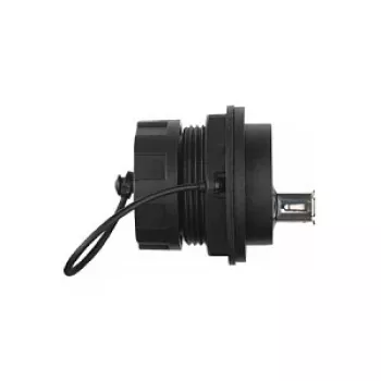 Alcasa IC04-U304 USB A lizdas juodas tiesus IP65/IP67