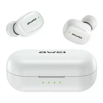 Awei AWE000177 Balti belaidžiai ausinukai TWS Bluetooth 5.1