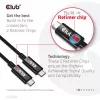 CLUB3D USB4 Gen3x2 Type-C abipusis laidas 8K60Hz, duomenys 40Gbps, PD 240W(48V/5A) EPR M/M 2m / 6.56ft
