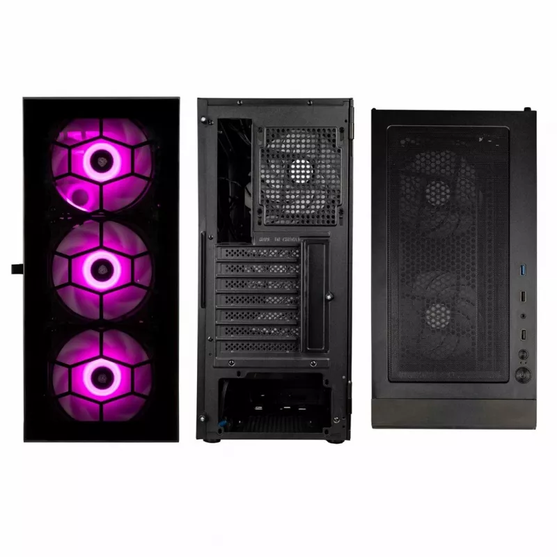 Kolink Observatory HF Glass ARGB Midi-Tower - juodas