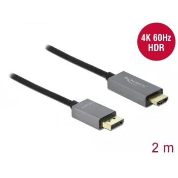 Aktyvus DisplayPort į HDMI kabelis DeLOCK 1.4 4K 60Hz 2m
