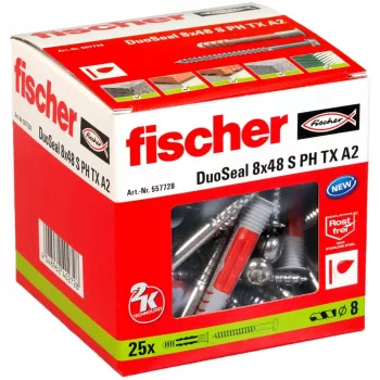 Inkarinis varžtas Fischer DuoSeal 8 x 48 S PH TX A2