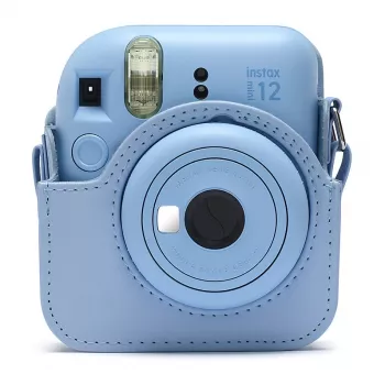 Fujifilm Instax dėklas fotoaparatui - dirbtinė oda - pastelinė mėlyna - skirta Instax Mini 12 (70100157188)