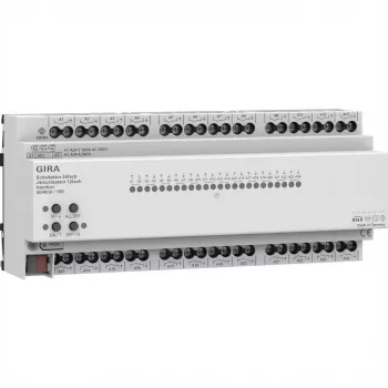 GIRA 504000 Šviesos / žaliuzių pavara 24f/12f 16 A REG Kmf KNX Secure