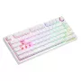 Belaidė mechaninė klaviatūra SAVIO PHENIX WHITE, Gateron Red Pro, ABS