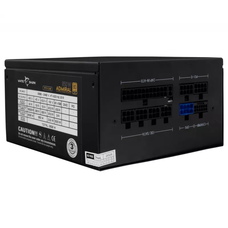 Maitinimo blokas White Shark GPSU-850W Admiral 850W