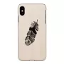Dėklas iPhone X/XS iš medžio ir polikarbonato – Indian black apsauginis dėklas