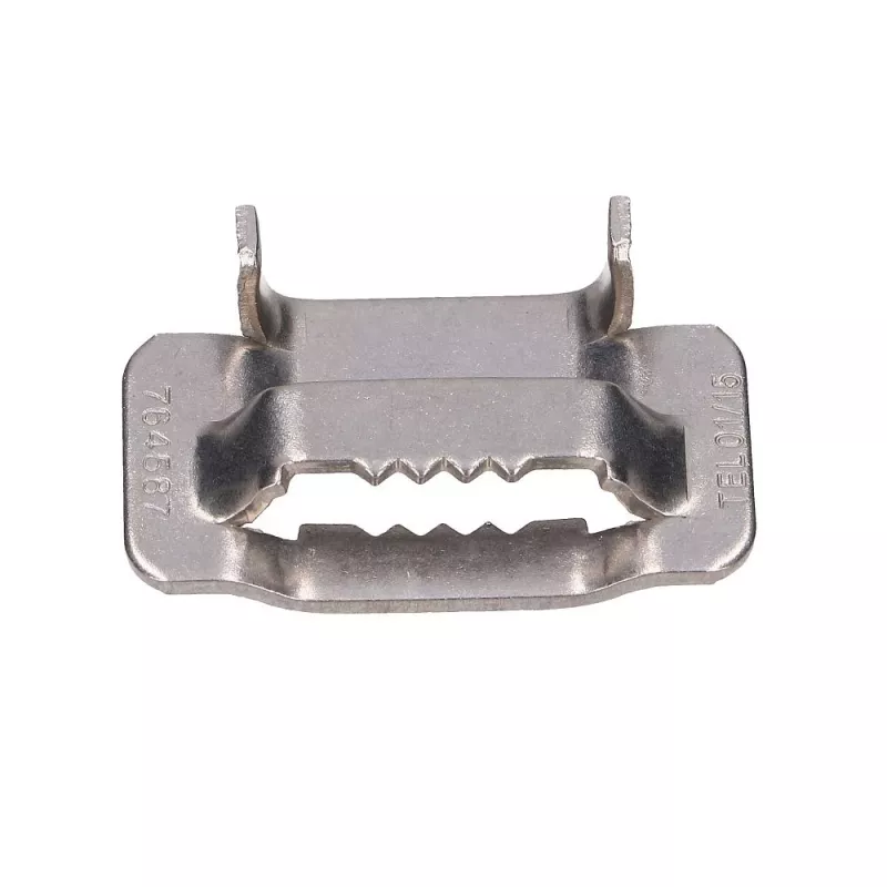 Extralink plieninis spaustukas 20 mm plieninei juostai su dantukais