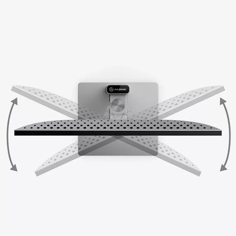 ALOGIC Clarity 27F34KCPD LED monitorius 27 colių 4K IPS HDR600 USB-C garsiakalbiais juodas sidabrinis