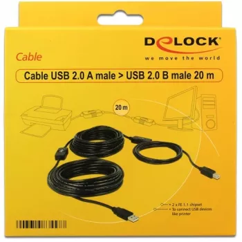 USB laidas DeLOCK 20m USB2.0-A – USB2.0-B 83557