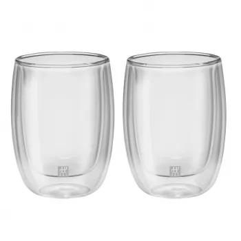 Dvigubo sienelės borosilikatinis stiklinis indas ZWILLING 39500-076, 200 ml, skaidrus, 2 vnt. rinkinys
