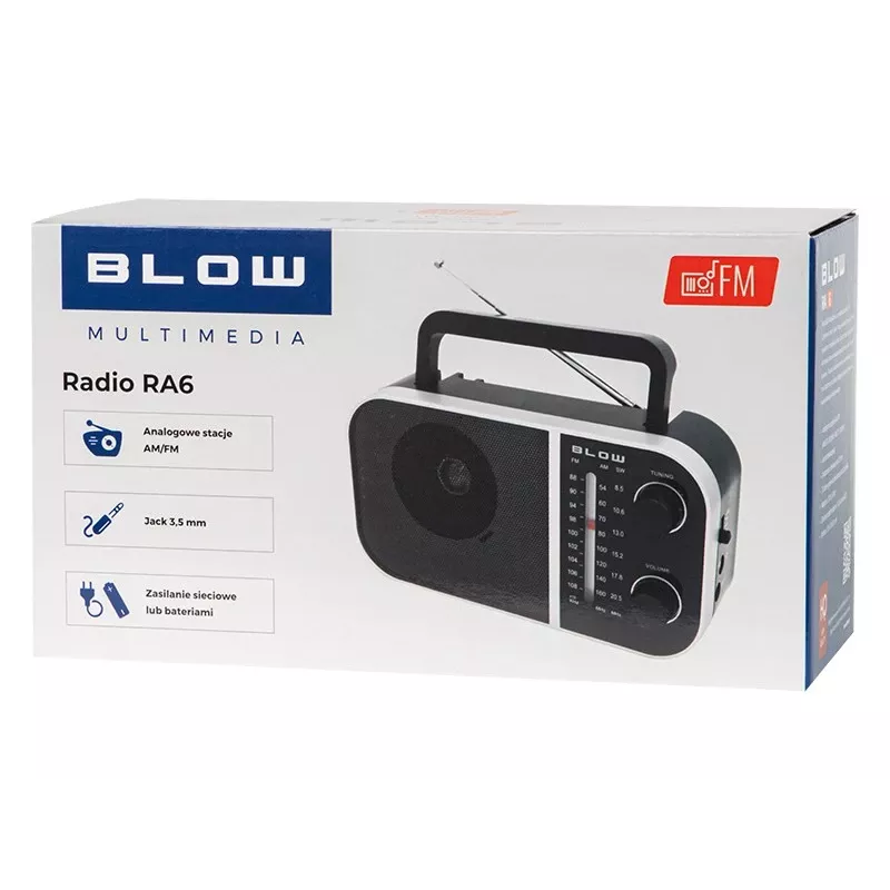 Nešiojamas analoginis radijas BLOW RA6 AM/FM