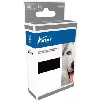 ASTAR 12 ml - Schwarz - kompatibel - Tintenpatrone (Alternative zu: HP 62XL)