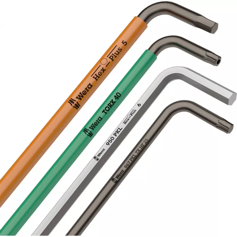 L formos šešiabriaunių raktų rinkinys Wera 950/9 Hex-Plus 1