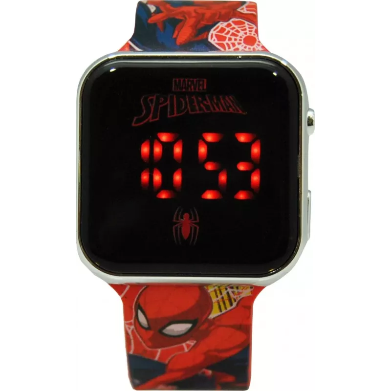 Wristwatch LED with calendar Spiderman