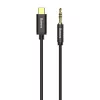 Baseus Yiven garso laidas USB-C į 3,5 mm lizdą, 1,2 m (Juodas)