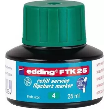 Markerio papildymas Edding FTK 25 Žalia 25 ml, tinka Edding 380/383