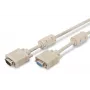 VGA monitoriaus ilginimo laidas DIGITUS AK-310203-030-E — 3 m, VGA (D-Sub) į VGA (D-Sub), 3Coax+7 laidų, smėlio spalvos