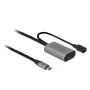 Delock USB-20225 maitinimo adapteris pilkas