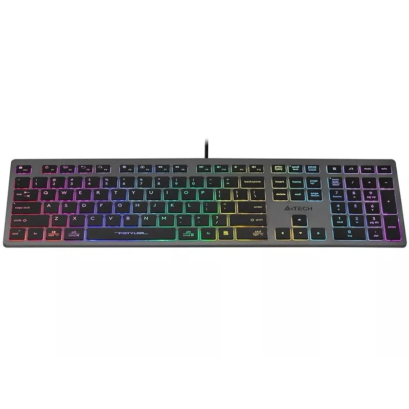 Laidinė klaviatūra A4Tech FSTYLER FX60H su neoniniu foniniu apšvietimu