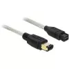 FireWire A/B laidas DeLOCK 82596 2,0 m pilkas