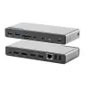 ALOGIC DV4 - doko stotelė - nešiojamam kompiuteriui - USB-C / USB-A - 3 x HDMI, DP - 1GbE (DUCDV4)