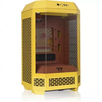 Mini bokštas THERMALTAKE The Tower 250 Butter Caramel – microATX/Mini-ITX, ATX palaikymas, kompaktiškas korpusas