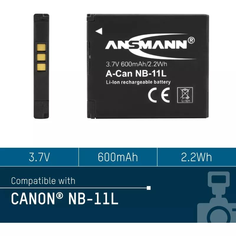 Baterija Ansmann A-Can NB-11L ličio jonų 600 mAh