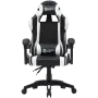 Žaidimų kėdė CANYON Core SGCH2 juoda/balta, ergonomiškas dizainas, reguliuojamas aukštis