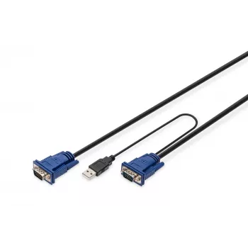 KVM laidas USB Digitus DS-19232 3 m PS/2