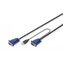 KVM laidas USB Digitus DS-19232 3 m PS/2