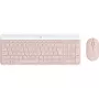 Belaidis klaviatūros ir pelės rinkinys Logitech Slim Wireless Combo MK470, QWERTY, rožinis (920-011314)