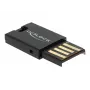 DeLOCK USB 2.0 kortelių skaitytuvas juodas MicroSD MicroSDHC MicroSDXC 480 Mbit/s