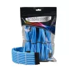 CableMod PRO ModMesh 12VHPWR ilginimo rinkinys – šviesiai mėlyna, 3 vnt. GPU 12+4 kontaktų ilgintuvai