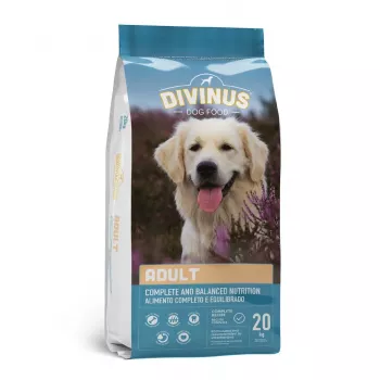 Sausas šunų ėdalas DIVINUS Adult 20 kg – paukštiena, 23% baltymų, 8% riebalų, 3% ląstelienos