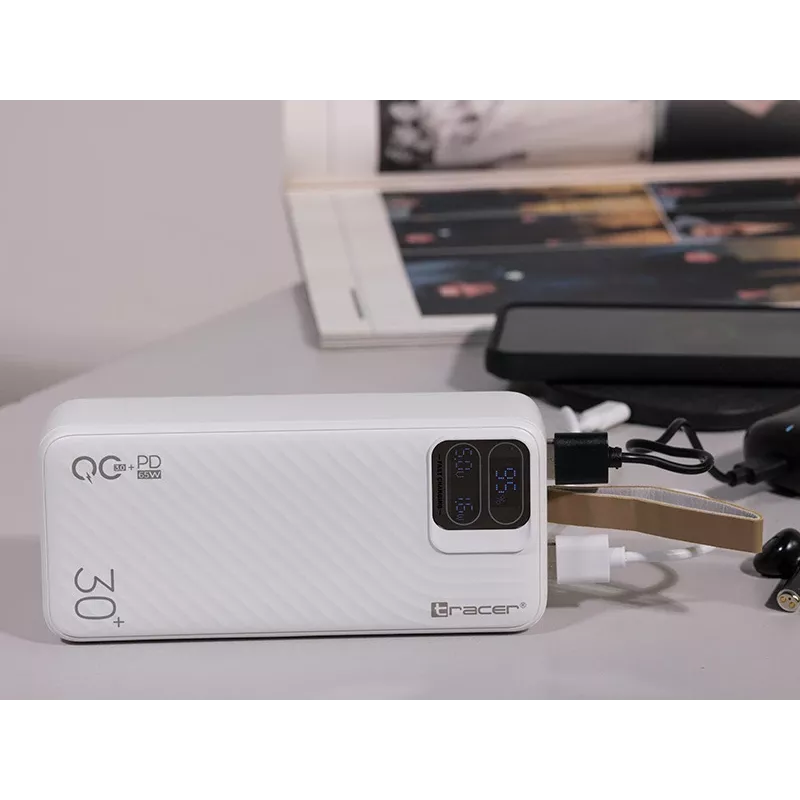 Tracer Blaze 30000 mAh 65 W, balta