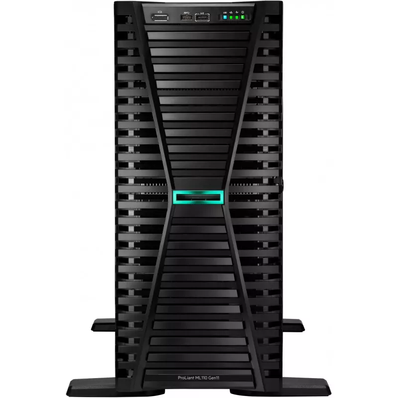 HPE ProLiant ML110 Gen11 serveris 4510 12 branduolių 1p 64gb-r MR408i-o 8sff 2x480gb SSD 2x1000w Rps Eu