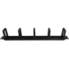 Alantec PK048 1U 19 inch kabelių tvarkytuvas su šepečiu ir 5 plastikiniais laikikliais