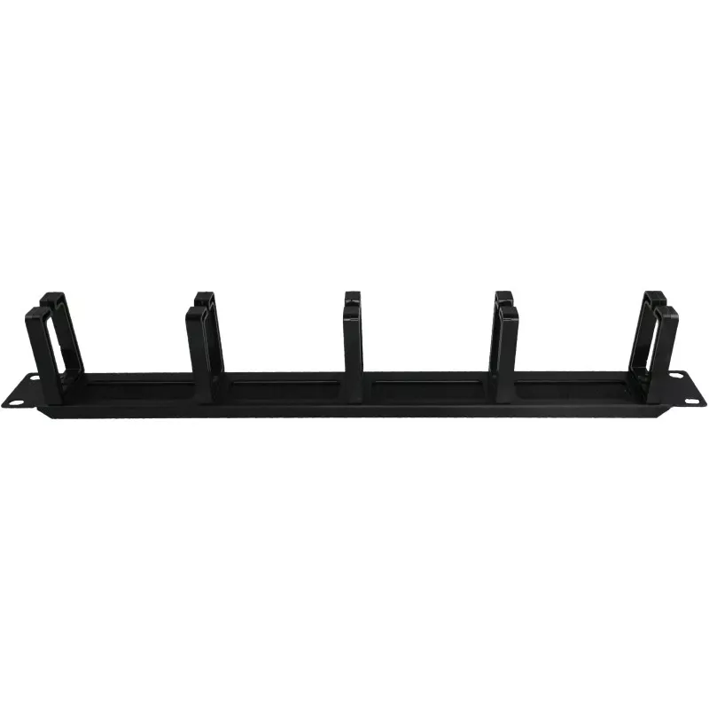 Alantec PK048 1U 19 inch kabelių tvarkytuvas su šepečiu ir 5 plastikiniais laikikliais