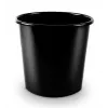 Šiukšliadėžė Forpus, 11 l, juoda, plastikinė