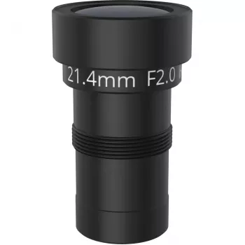 Lęšis AXIS apsaugos kameroms 03141-001 — 21,4 mm židinio nuotolis, 19,9° horizontalus matymo kampas, juodas, 4 vnt. pakuotė