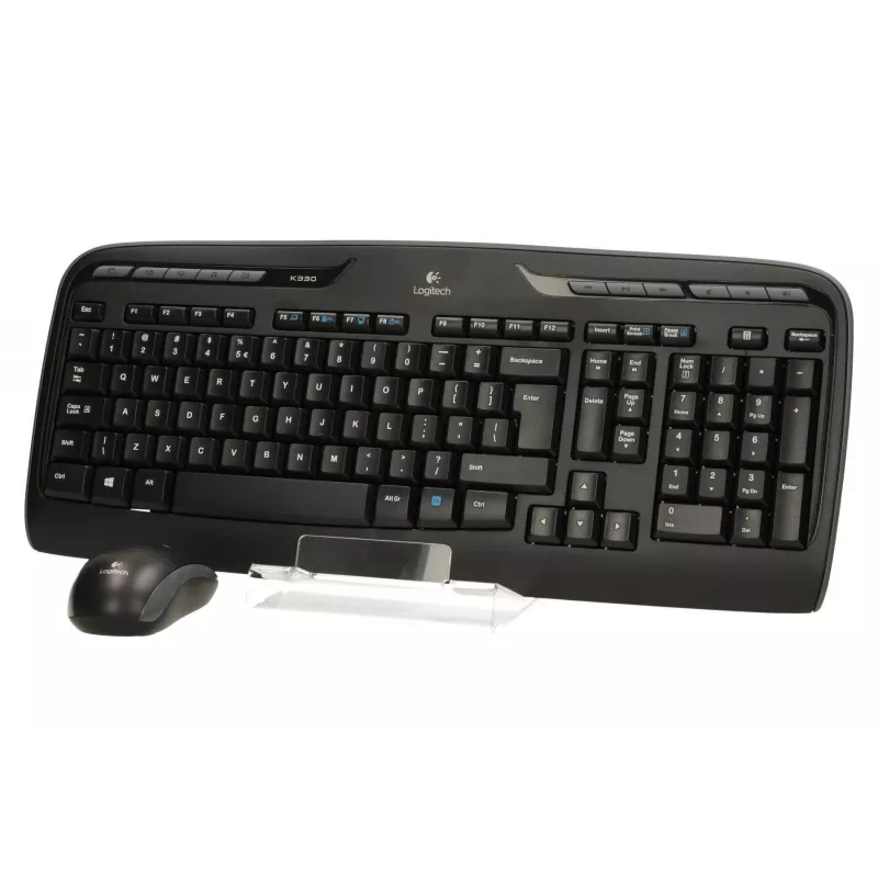 Belaidis klaviatūros ir pelės rinkinys Logitech MK330, US QWERTY, juodas