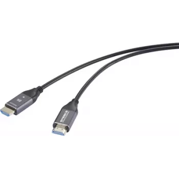 SpeaKa Professional HDMI šviesolaidinis jungiamasis kabelis HDMI-A kištukas 10 m juodas (SP-12842660)