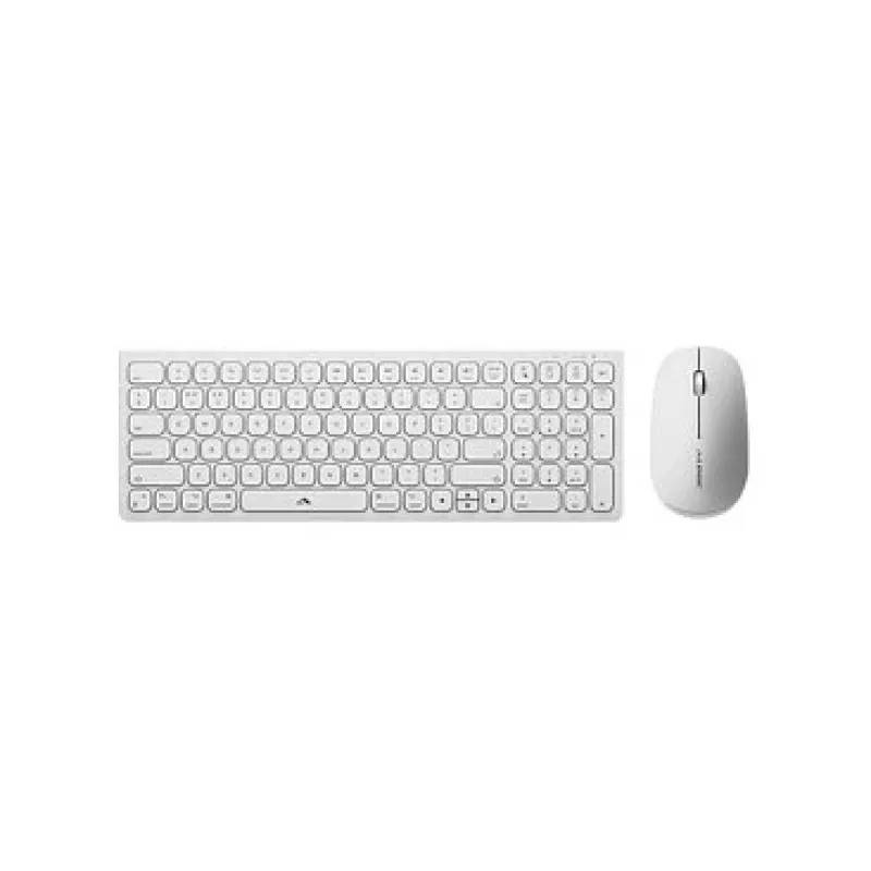 Alogic Echelon Compact USB-C BT klaviatūra vokiška + pelė balta - belaidė klaviatūra USB-C
