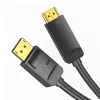 Vientisas DisplayPort į HDMI kabelis Vention HAGBH, 2 m, juodas, 7 mm skersmens